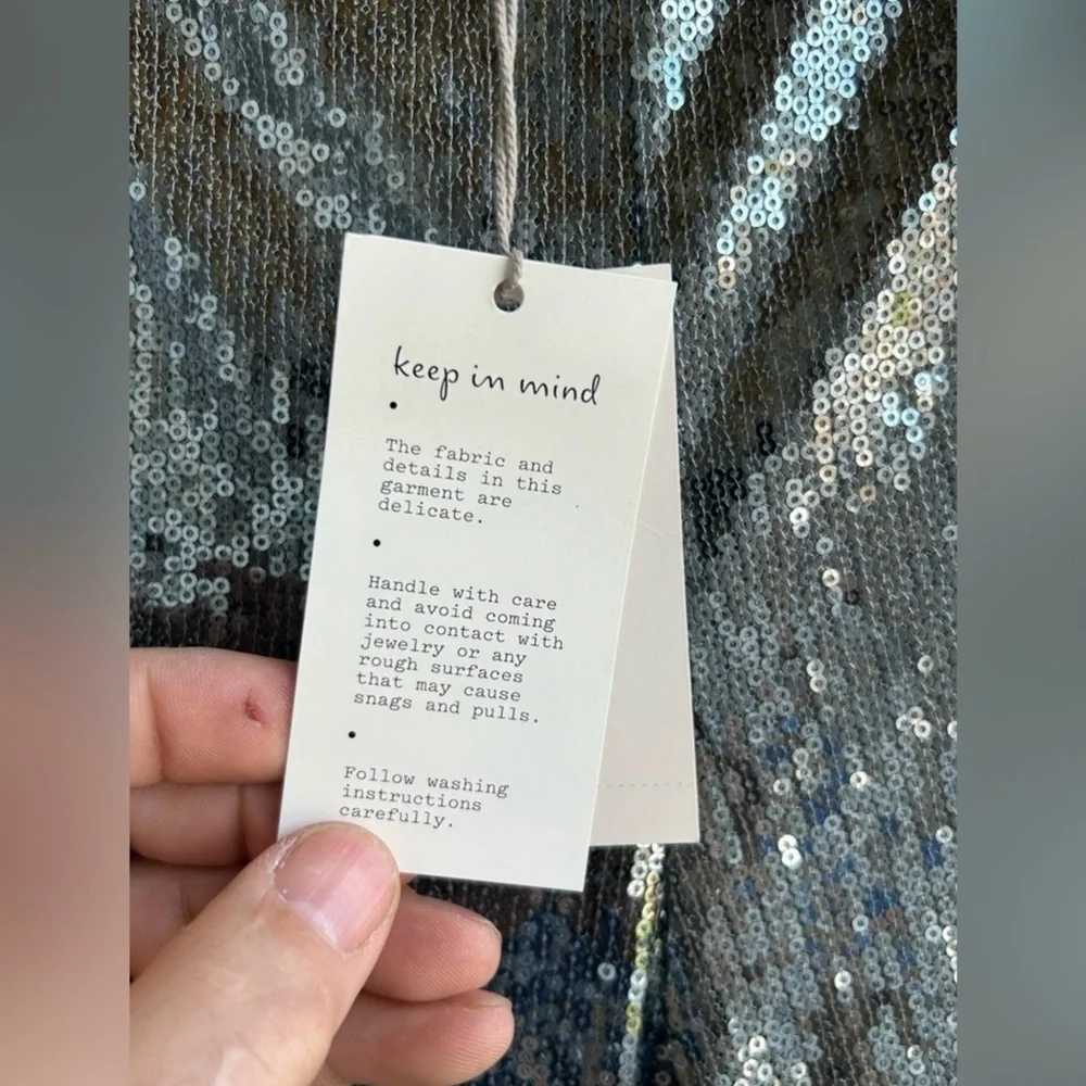 A New Day | Wide leg sequin pants NWT | women’s size 6 - Picture 2 of 6